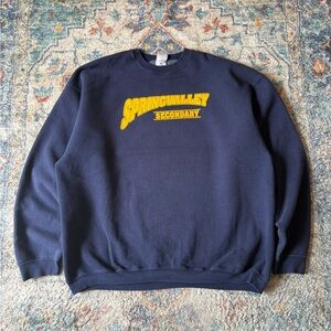 Vintage SpringValley Spellout Heavy Pullover Crewneck Size XXL